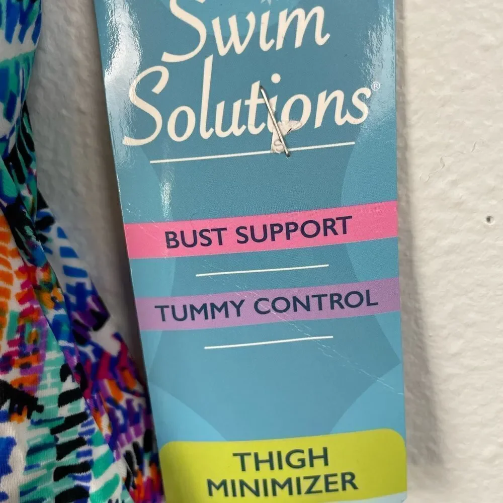 NWT Swim Solutions One Piece Swim Suit Size 8 - Picture 4 of 5